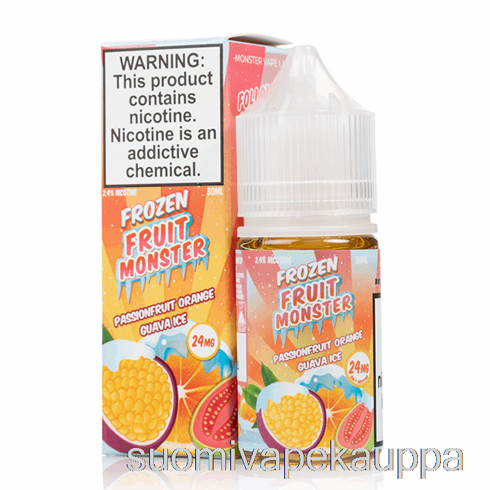 Vape Box Jää Passionhedelmä Appelsiini Guava - Jäädytetyt Hedelmät Hirviösuolat - 30ml 24mg